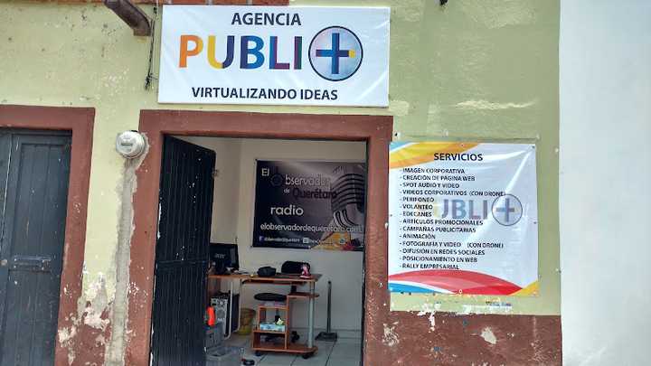 Fotografia tomada fuera de Publi+ - Agencia de publicidad en San Juan del Río, Qro.